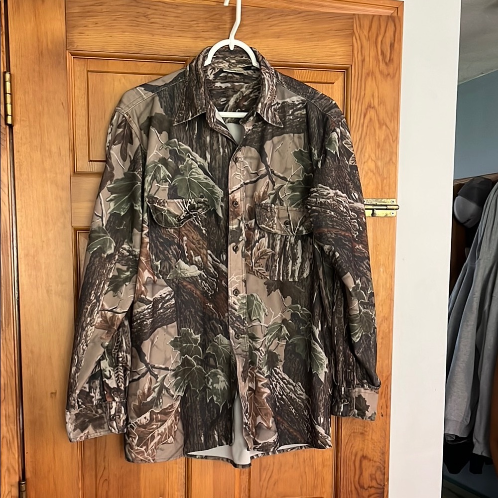 Camouflage Long Sleeve Shirt redhead size large men’s